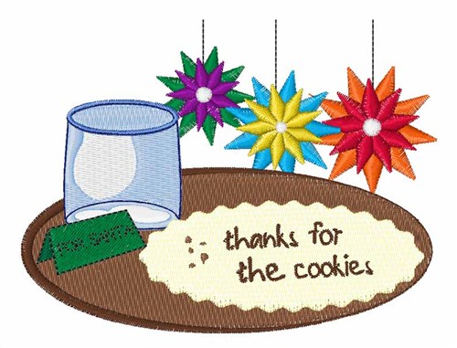 Cookies For Santa Machine Embroidery Design