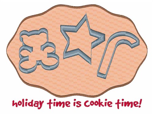 Cookie Time Machine Embroidery Design