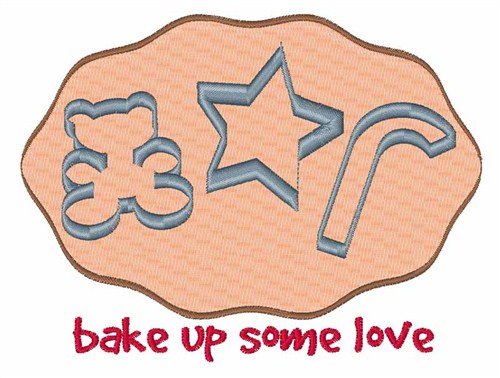 Bake Some Love Machine Embroidery Design