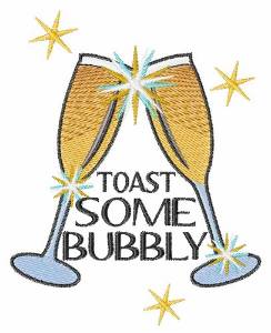 Picture of Bubbly Toast Machine Embroidery Design