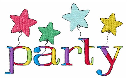 Party Machine Embroidery Design