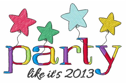 2013 Party Machine Embroidery Design
