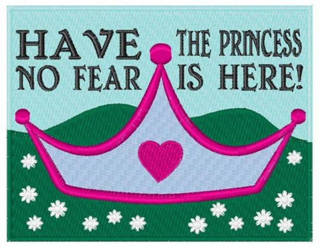 Picture of Princess Is Here Machine Embroidery Design