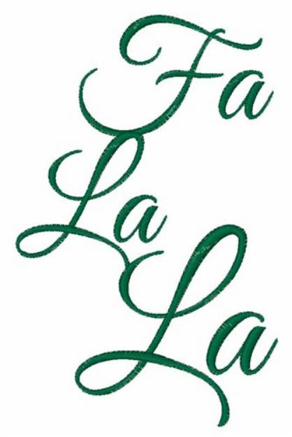 Picture of Fa La La Machine Embroidery Design