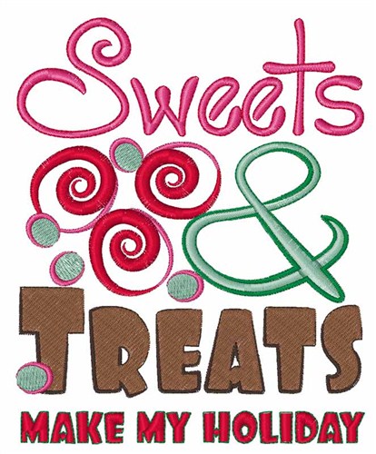 Holiday Sweets Machine Embroidery Design