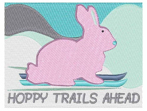 Hoppy Trails Machine Embroidery Design