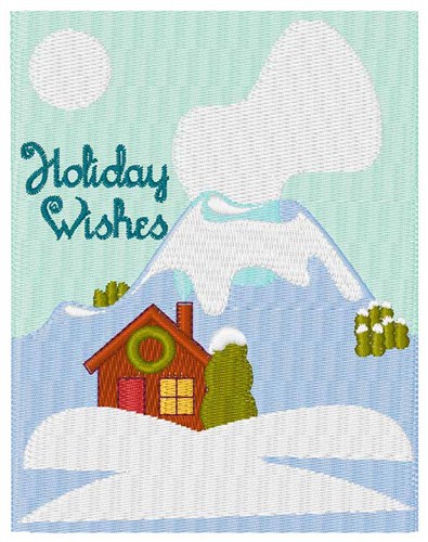 Holiday Scene Machine Embroidery Design