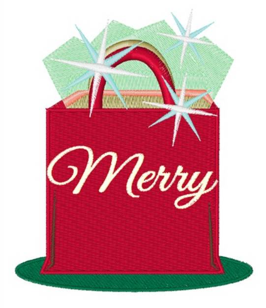Picture of Christmas Bag Machine Embroidery Design