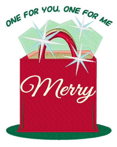 Holiday Shopping Machine Embroidery Design