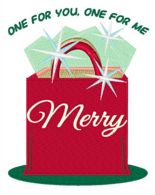 Picture of Holiday Shopping Machine Embroidery Design