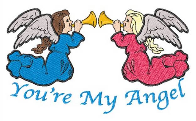 Picture of Youre My Angel Machine Embroidery Design