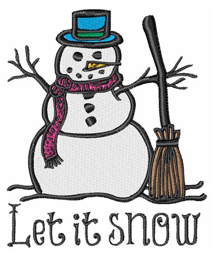 Snow Man Machine Embroidery Design