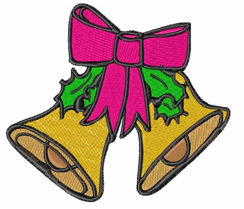 Holiday Bells Machine Embroidery Design
