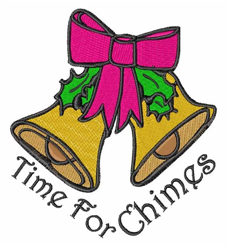 Christmas Chimes Machine Embroidery Design