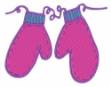 Picture of Pair Of Mittens Machine Embroidery Design