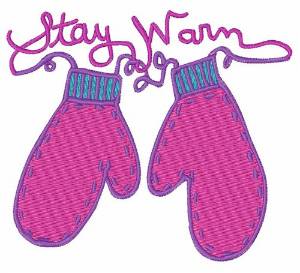 Picture of Warm Mittens Machine Embroidery Design