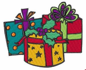 Picture of Christmas Gifts Machine Embroidery Design