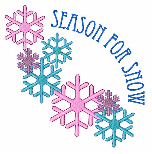 Season For Snow Machine Embroidery Design