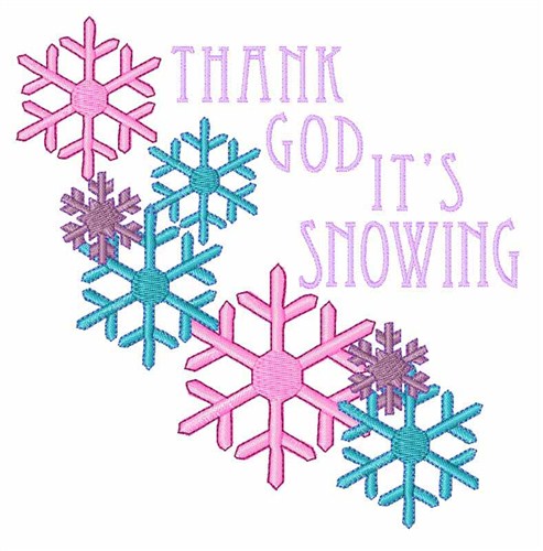 Its Snowing Machine Embroidery Design