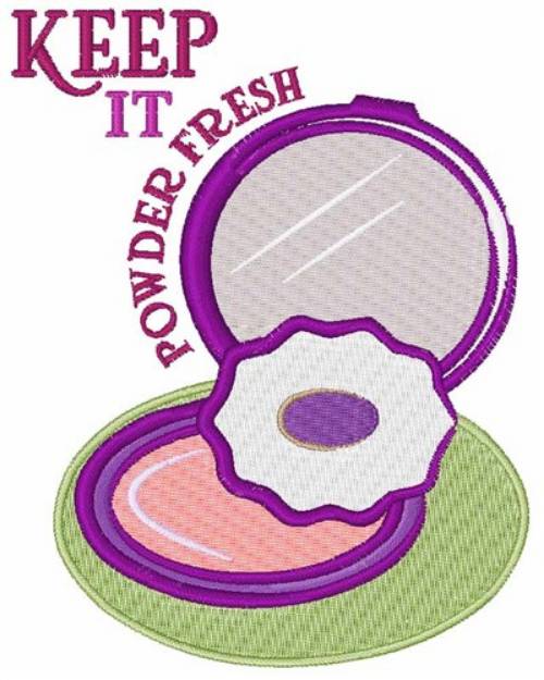 Picture of Keep It Powder Fresh Machine Embroidery Design