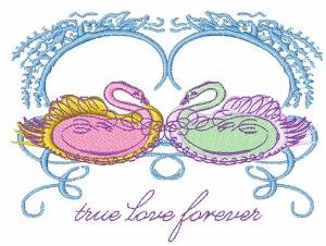 Picture of True Love Forever Machine Embroidery Design