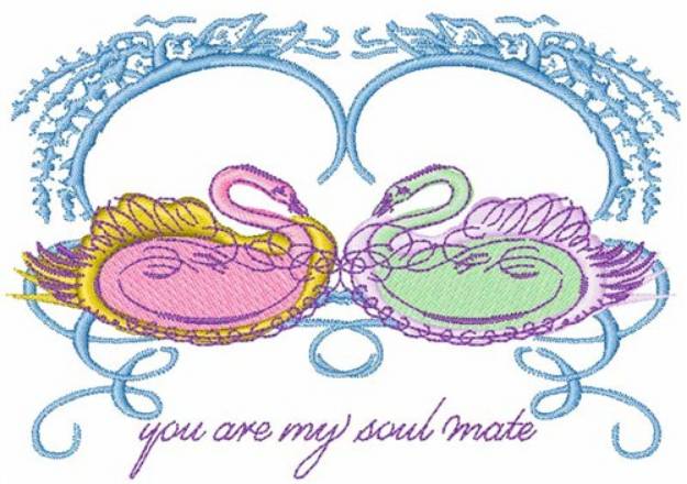 Picture of You Are My Soul Mate Machine Embroidery Design