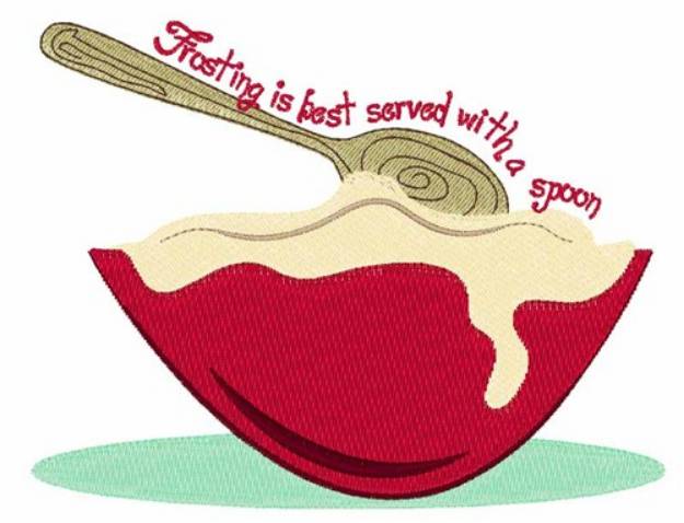 Picture of Served With A Spoon Machine Embroidery Design