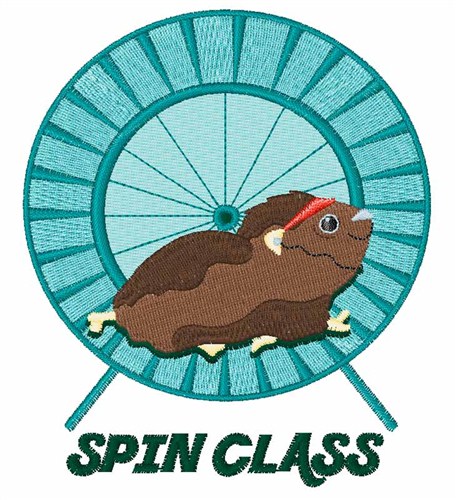 Spin Class Machine Embroidery Design