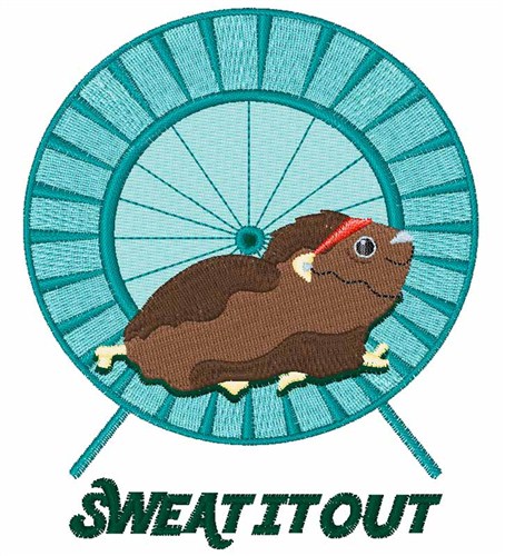 Sweat It Out Machine Embroidery Design