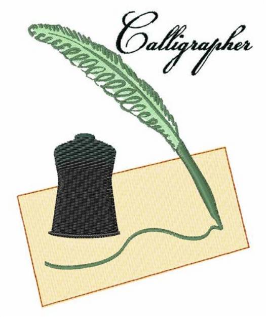 Picture of Calligrapher Machine Embroidery Design