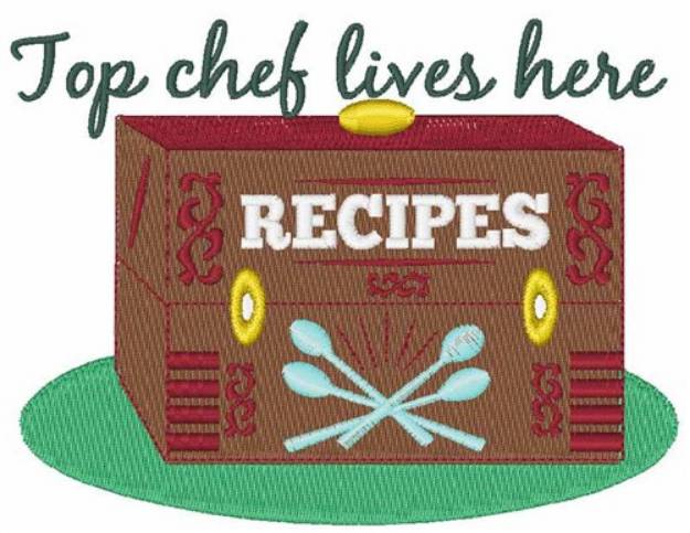 Picture of Top Chef Lives Here Machine Embroidery Design