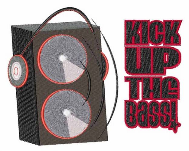 Picture of Kick Up The Bass Machine Embroidery Design
