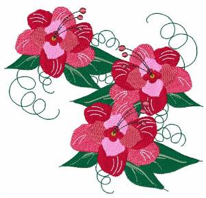 Picture of Rose Flowers Machine Embroidery Design