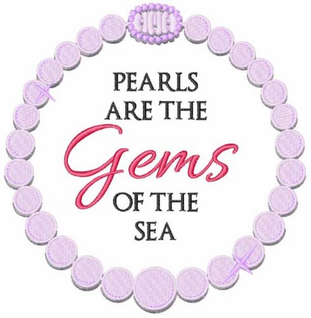 Picture of Gems Of The Sea Machine Embroidery Design