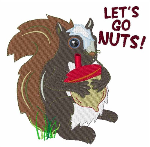 Lets Go Nuts! Machine Embroidery Design