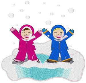 Picture of Snow Play Base Machine Embroidery Design
