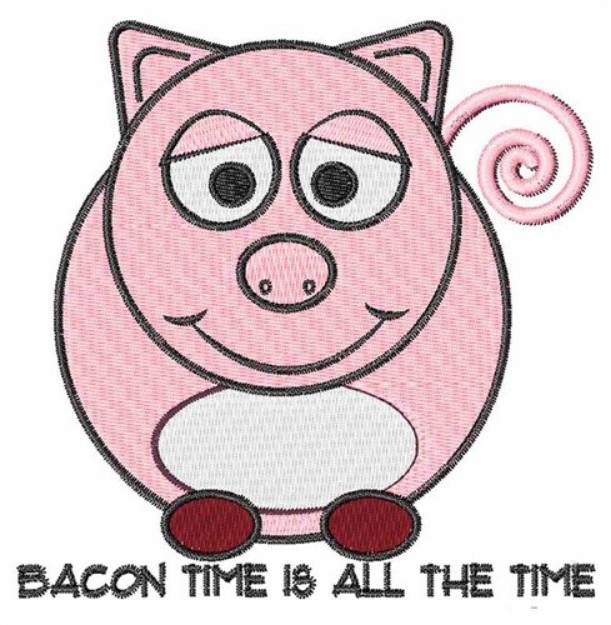 Picture of Bacon Time Machine Embroidery Design