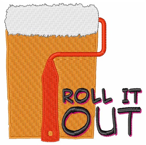 Roll It Out Machine Embroidery Design