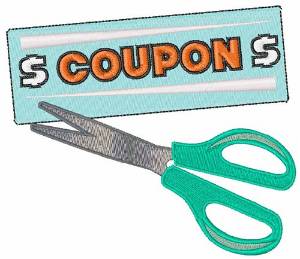 Picture of Coupon Clipper Machine Embroidery Design