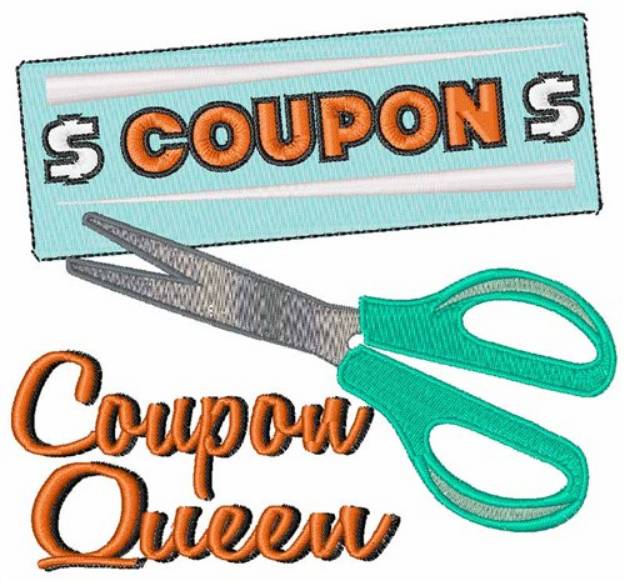Picture of Coupon Queen Machine Embroidery Design