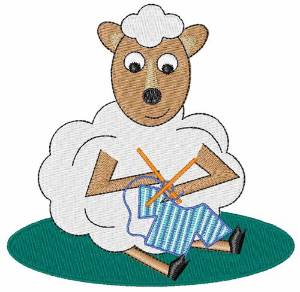 Picture of Knitting Lamb Machine Embroidery Design