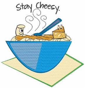 Picture of Stay Cheesy Machine Embroidery Design