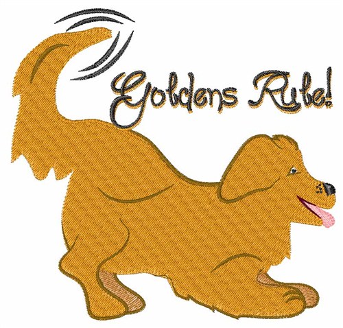 Goldens Rule Machine Embroidery Design