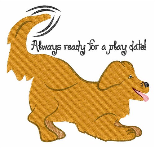 Ready For A Play Date Machine Embroidery Design