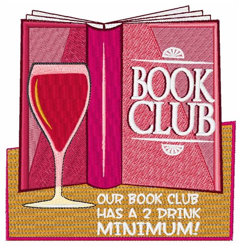 Book Club Minimum Machine Embroidery Design