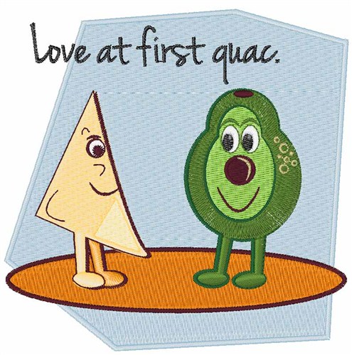 Love At First Quac Machine Embroidery Design
