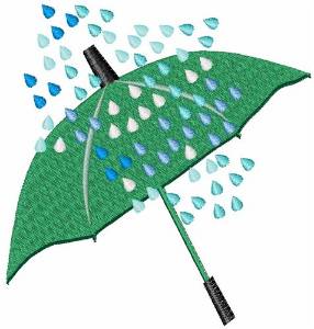 Picture of Rainy Umbrella Machine Embroidery Design