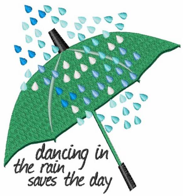 Picture of Dancing In The Rain Machine Embroidery Design