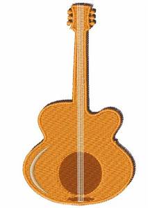 Picture of Abstract Guitar Machine Embroidery Design
