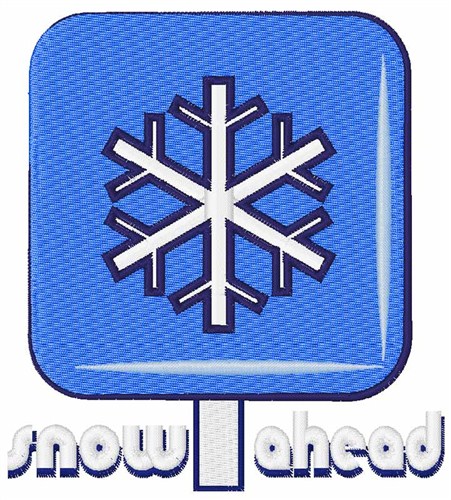 Snow Ahead Machine Embroidery Design